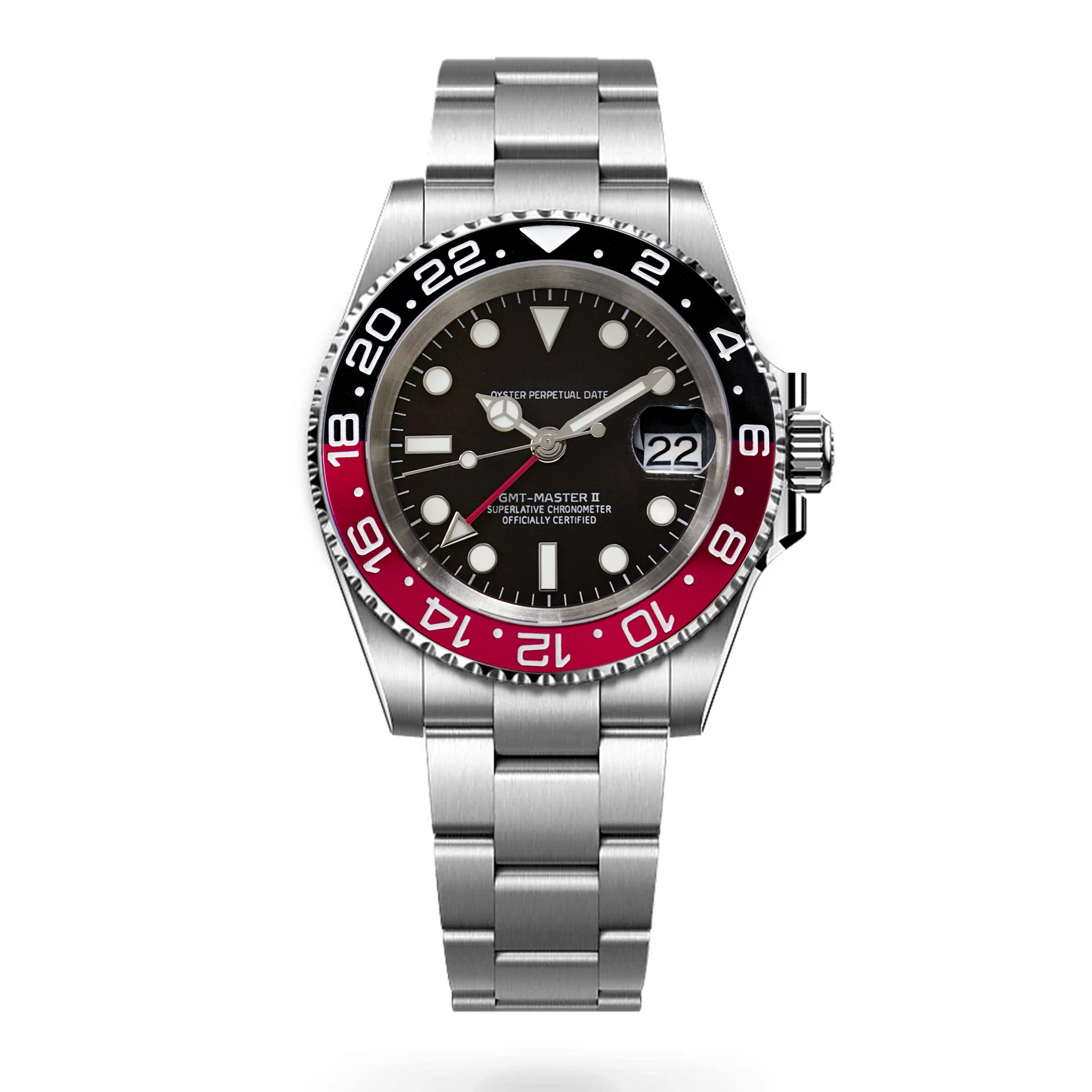 Black Red Traveler GMT 40