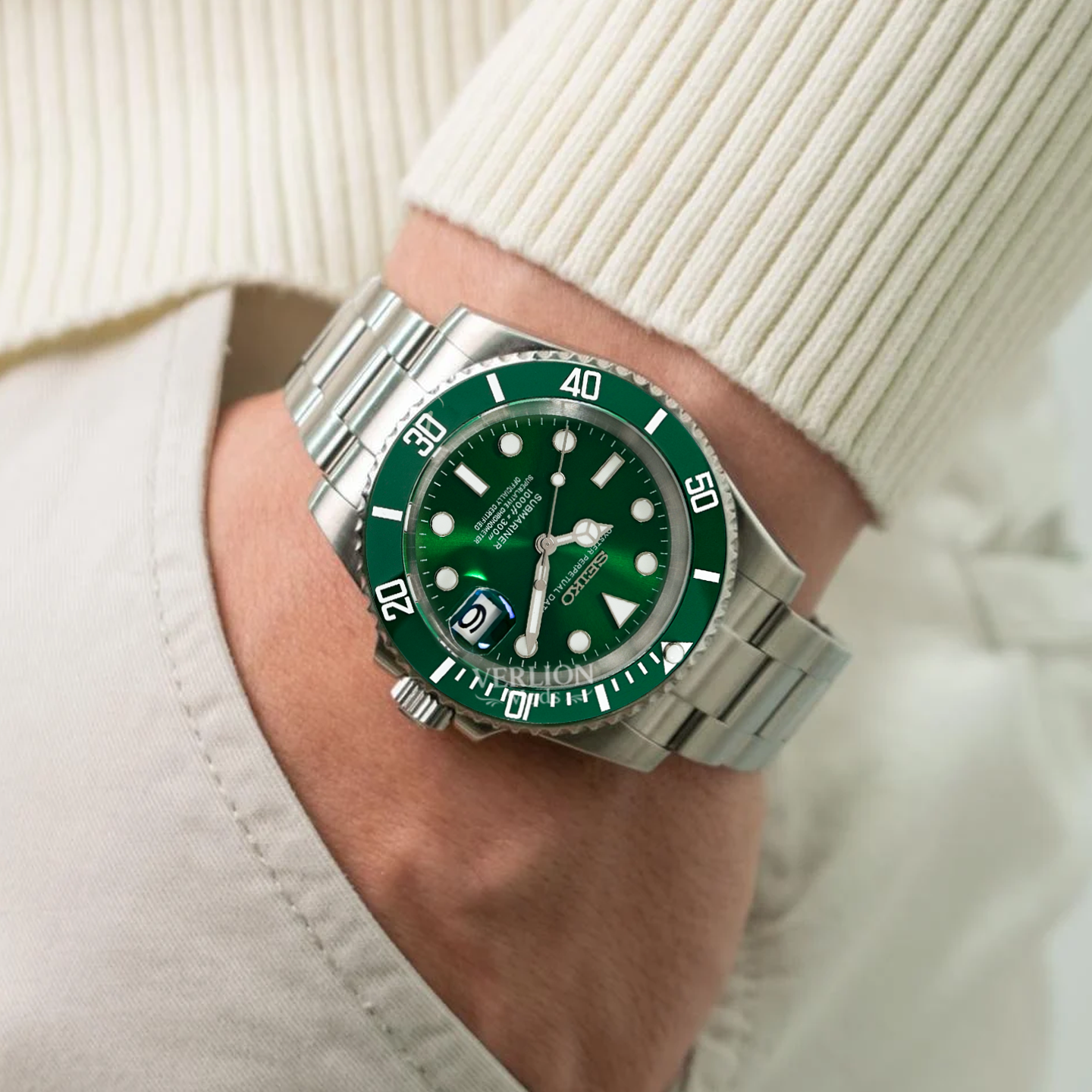 Sous-marin Green Hulk–Montre Mod