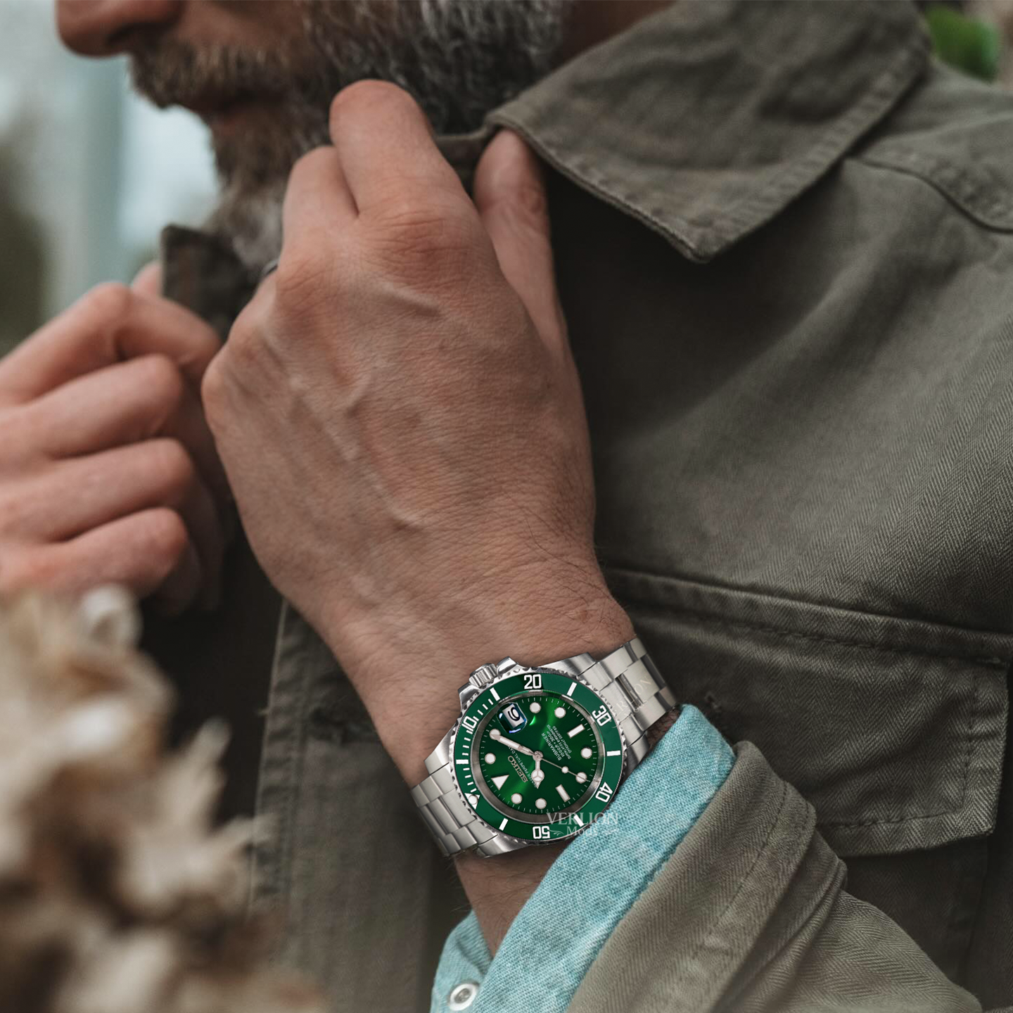 Sous-marin Green Hulk–Montre Mod