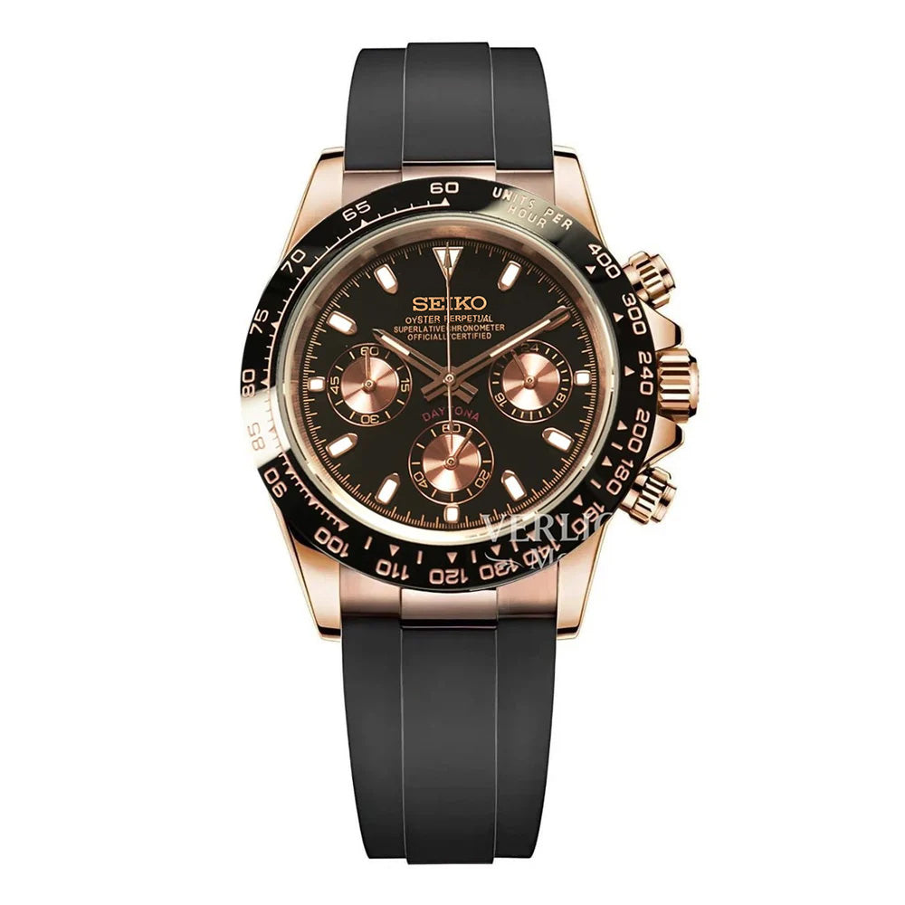 Black Daytona Rose Gold – Mod Watch