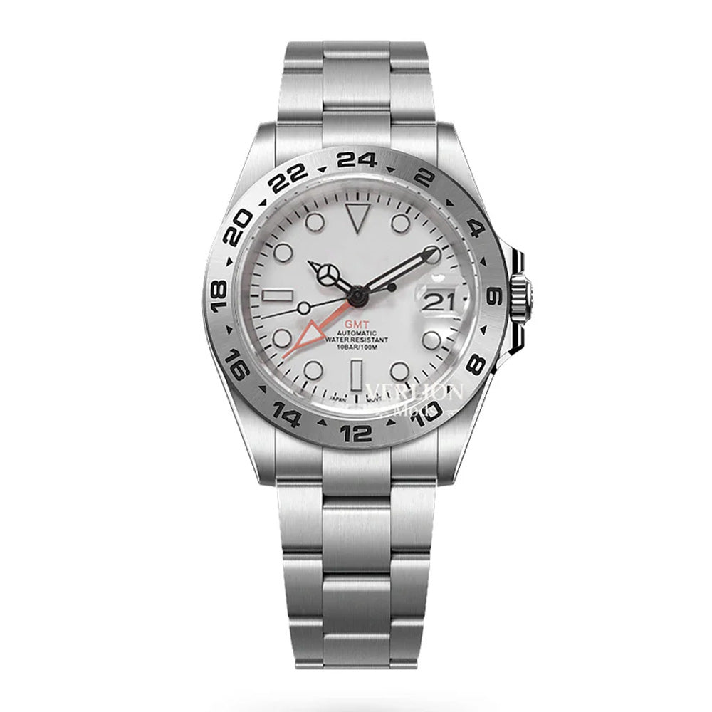 Voyager GMT Vintage dual-time automatic watch