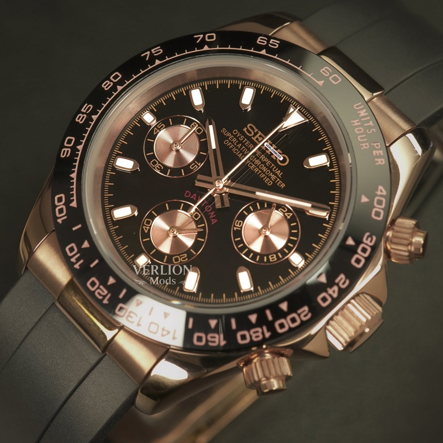 Black Daytona Rose Gold