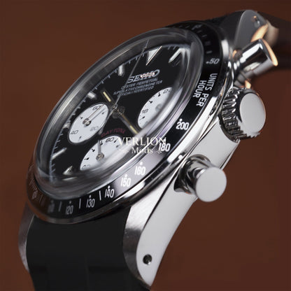 Daytona Le mans 24 vintage 37mm - Black Rubber