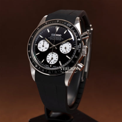 Daytona Le mans 24 vintage 37mm - Black Rubber