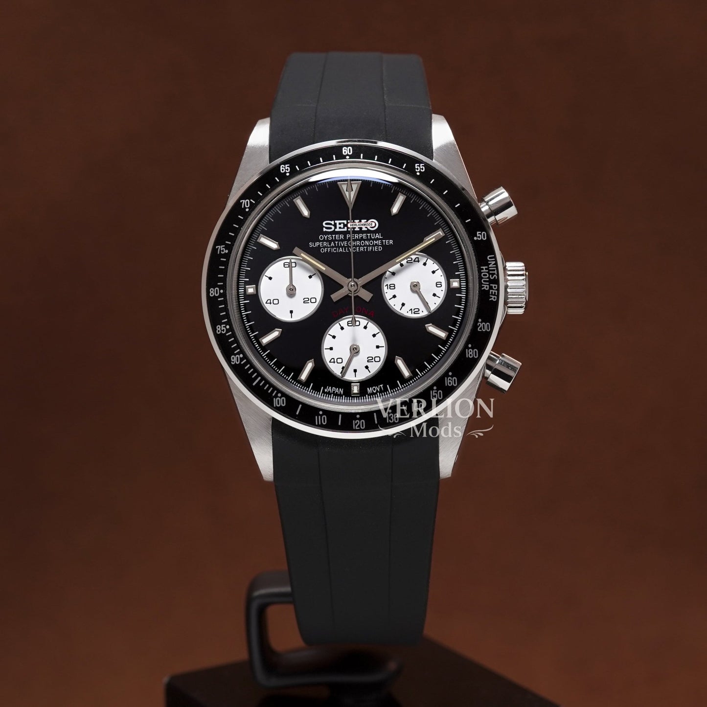 Daytona Le mans 24 vintage 37mm - Black Rubber