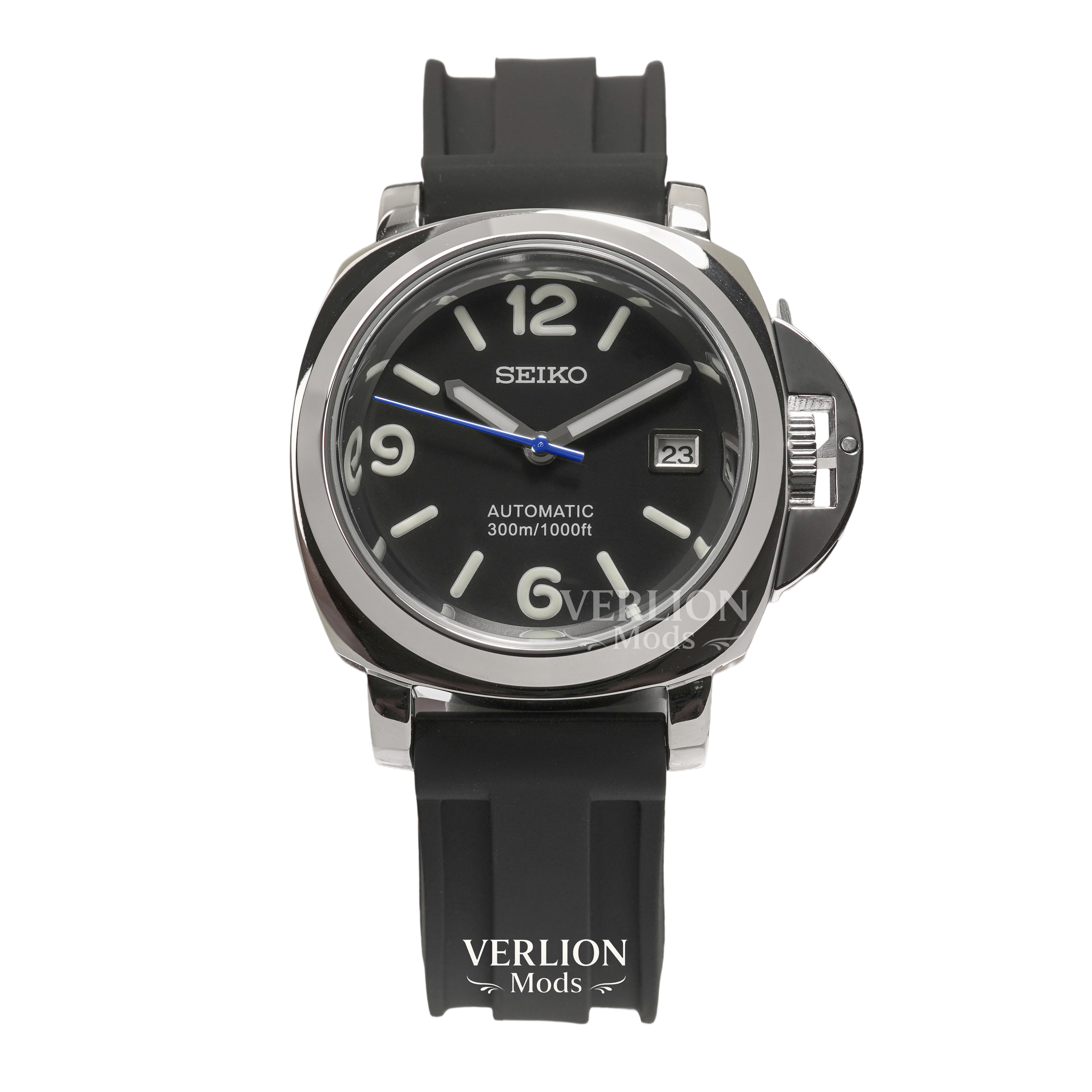 Black Panerai ( Blue hands ) - Mod Watch
