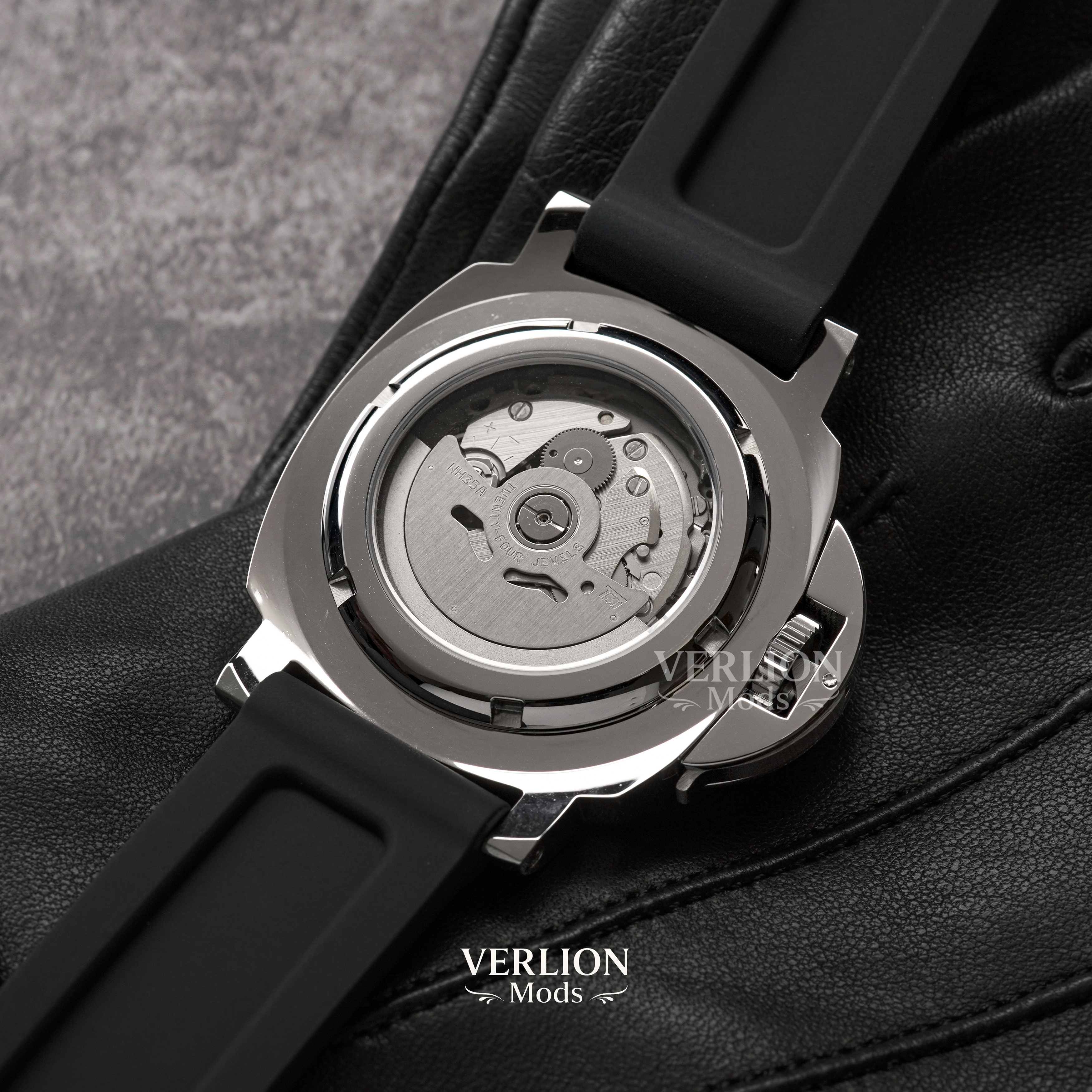 Black Panerai ( Blue hands ) - Mod Watch