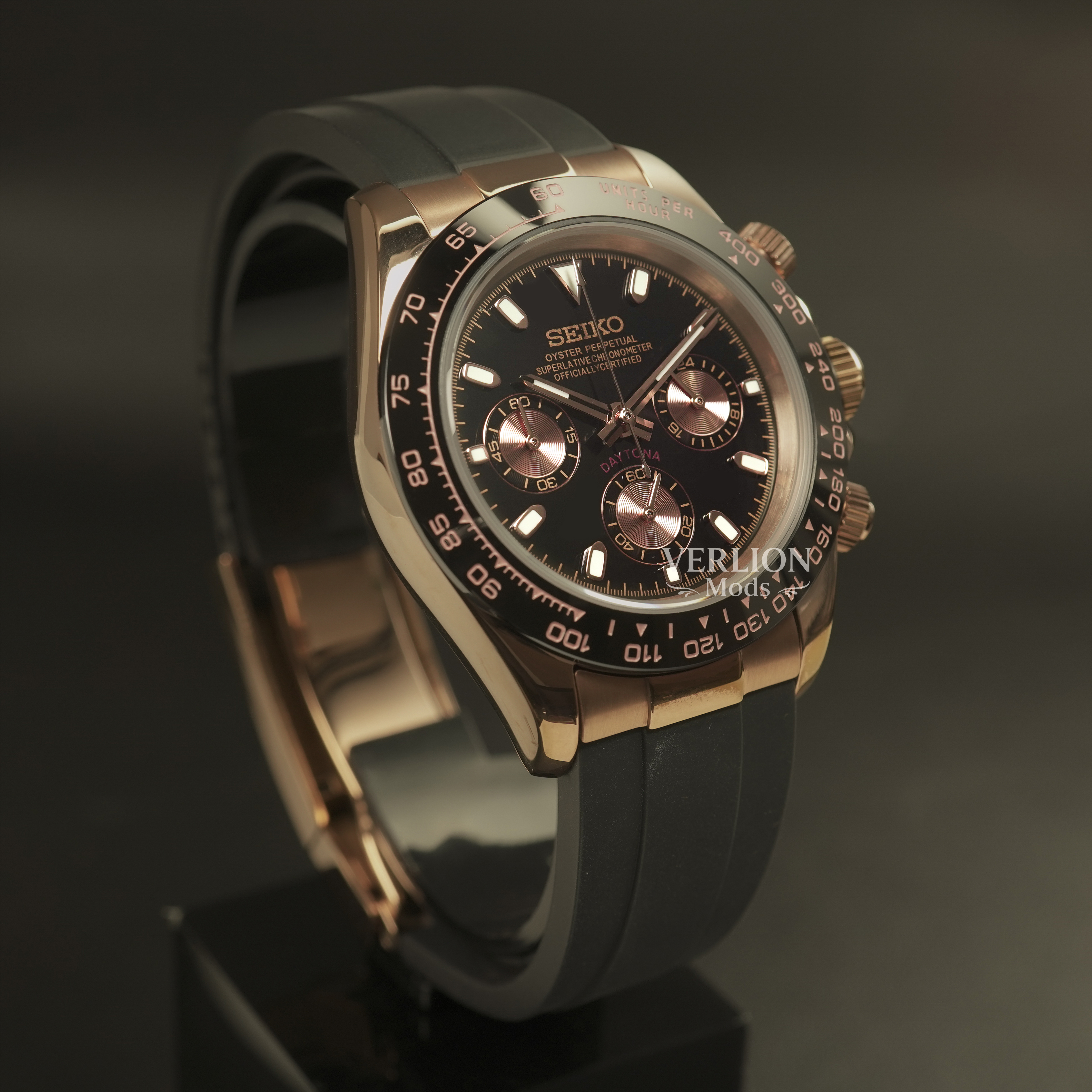 Black Daytona Rose Gold – Mod Watch