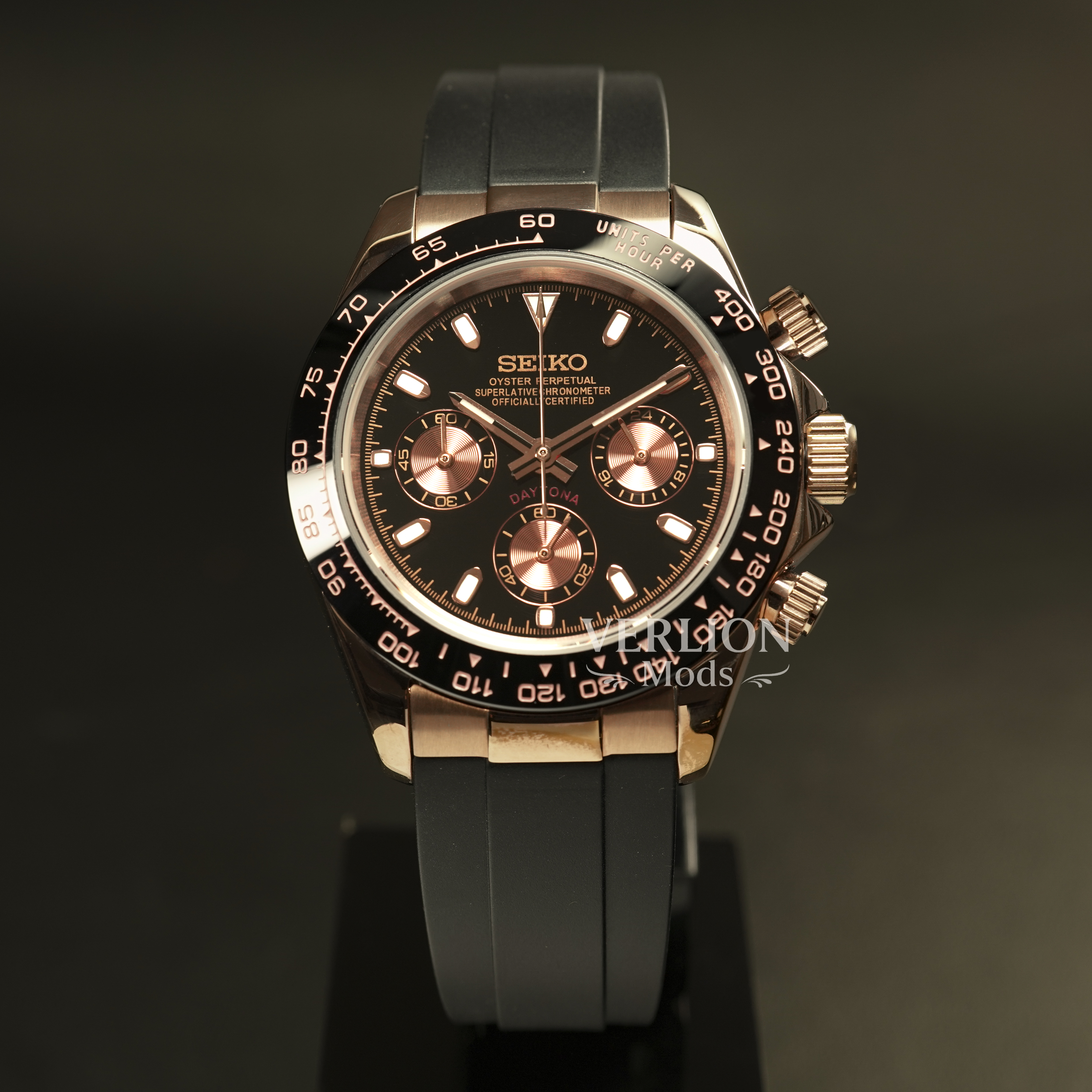 Black Daytona Rose Gold – Mod Watch
