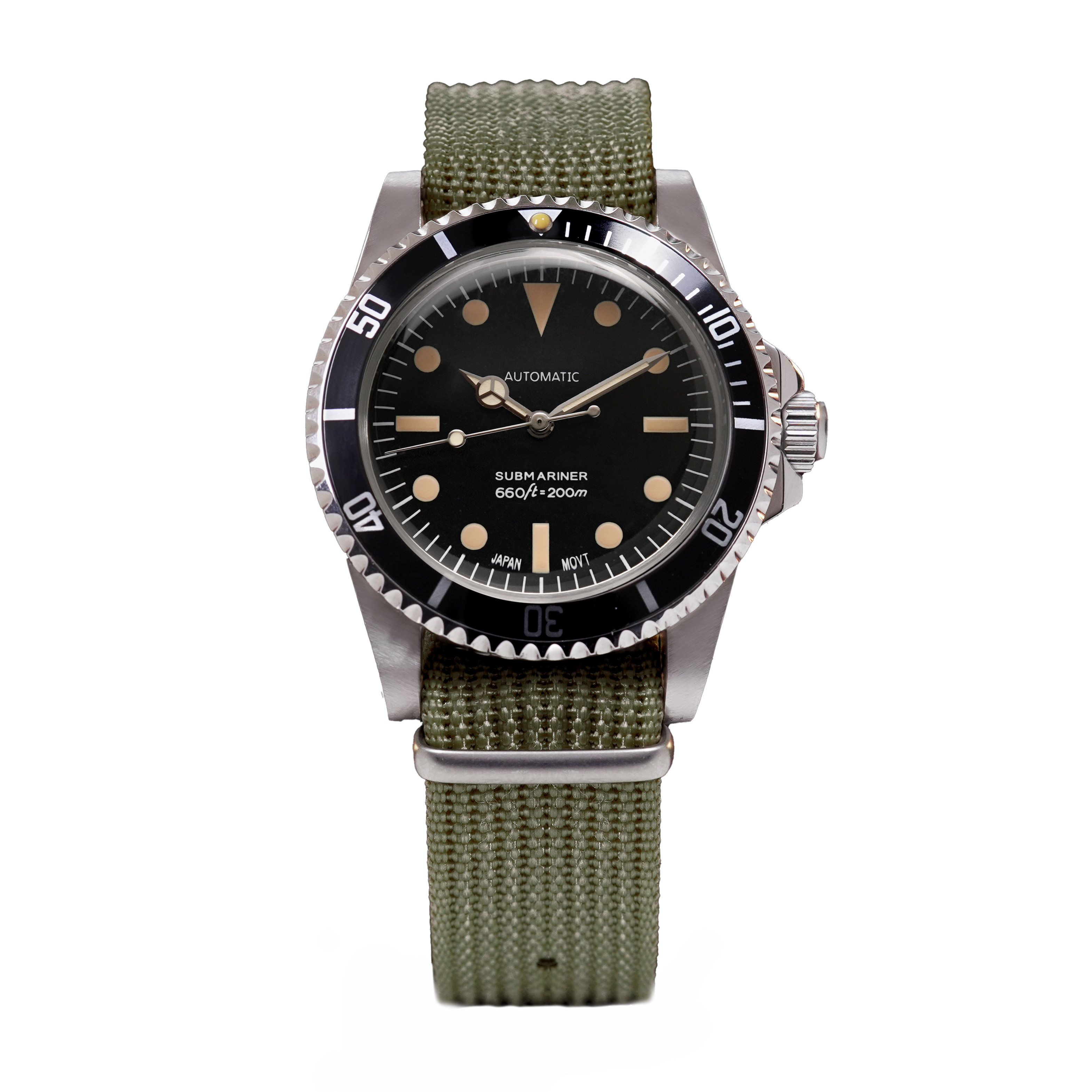 Military Vintage Diver 40 automatic dive watch