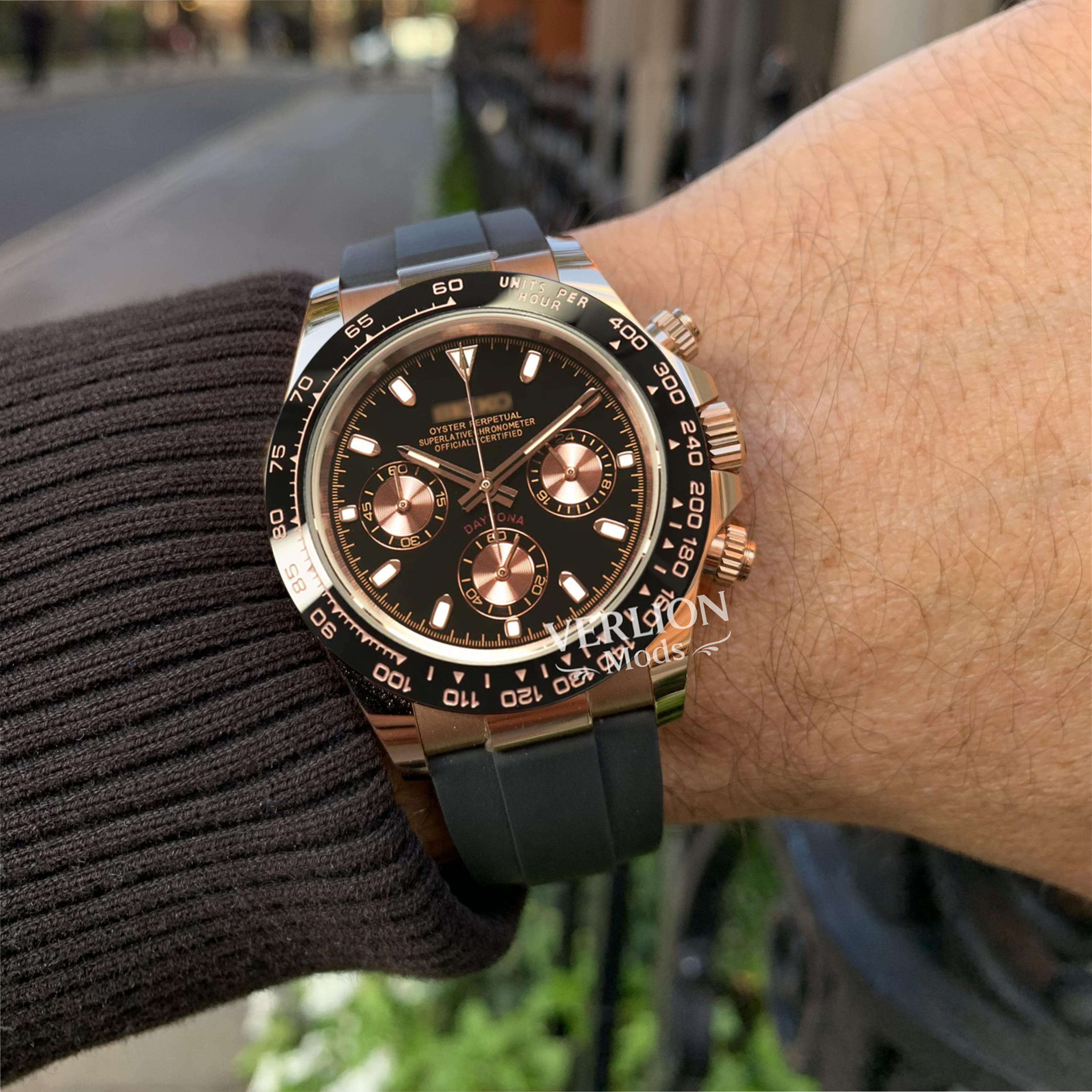 Black Daytona Rose Gold